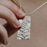 Make your own silver botanical pendant — The Magic of Fireflies and Dragonflies