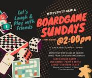 Boardgames Every Sunday Afternoon!