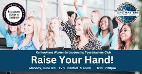 Toastmasters Meeting - Raise Your Hand!