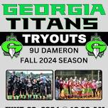 Georgia Titans 9U Dameron Tryouts