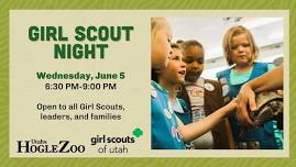 Girl Scout Night at Hogle Zoo: June 5 in Salt Lake City (All Ages, Families, Troops)