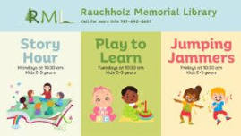 Hemlock: Story Hour-FREE @ Rauchholz Memorial Library