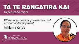 Tā Te Rangatira Kai Seminar - Miriama Cribb