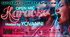 OPEN MIC / KARAOKE PARTY - HOSTED BY YOVANNI