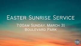 Easter Sunrise Service