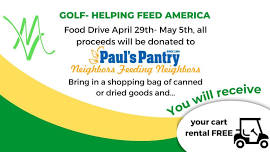 Mid Vallee Food Drive!  Free cart rental with a bag of canned/dried goods!