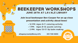 Beekeeper Workshops at LaVale Library