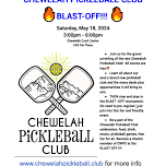 Chewelah Pickleball Club Blast-Off