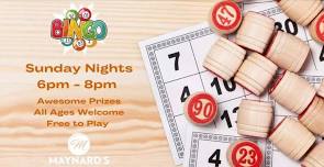 BINGO Nights at Maynard’s in Silverdale