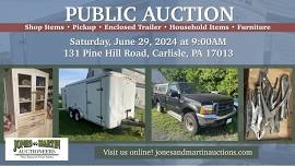 Estate Public Auction: Shop Items, Pickup, Enclosed Trailer, Household Items & More!!