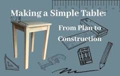 Making A Simple Table: From Plan to Construction