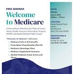 Welcome to Medicare Seminar, Story County, Bertha Barlett Public Library