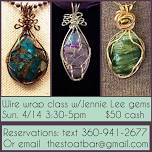 SOLD OUT Wire Wrap Class w/Jennie Lee Gems @ The Stoat