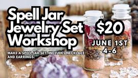 Create your own spell jar jewelry set