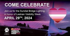 Lesbian Visibility Week Bridge Lighting