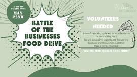 Battle of the Businesses Food Drive Packing Event