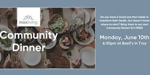 Community Dinner: June 10th