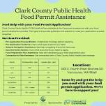 Clark County Public Health Food Permit Assistance  — Fourth Plain Community Commons