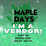 1st annual Maple Days