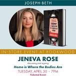 Jeneva Rose discussing and signing Home is Where the Bodies Are