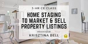 3HR  CE Class - Home Staging to Market & Sell Property Listings