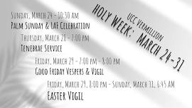 Holy Week @ UCC Vermillion