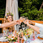 Summer Solstice Party in the Schramsberg Garden at the Inn at Hastings Park