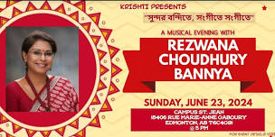 A cultural evening with 'Rezwana Choudhury Bannya'