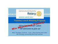 *NO* Rotary Lunch Meeting 5/28: Centreville & Chantilly Club