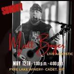 Matt Boyer Live at Fyre Lake Winery