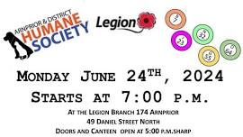 Charity BINGO with The Arnprior Legion - Branch 174