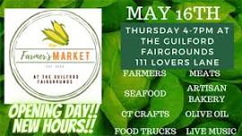 Farmers Market at the Guilford Fairgrounds opening day