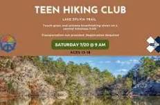 Teen Hiking Club: Lake Sylvia Trail (Registration Required)