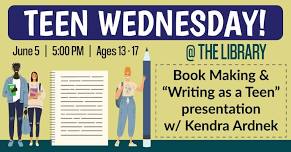 Teen Wednesday at the Library - Book Making & 