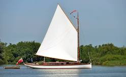 Wroxham to greet Hathor & return to Wroxham, aboard a Wherry Yacht