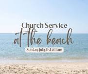 Church Service at the Beach!