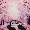 Paint Nite: Bridge Under the Cherry Blossoms