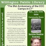 Summer Reading Author Talk - “The 91st Anniversary of the CCC Camps in CT”