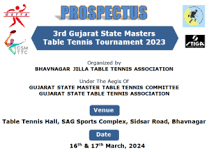 3rd Gujarat State Masters Table Tennis Tournament 2023 – Bhavnagar