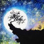 Paint Nite: Moonlit Cliff Tree