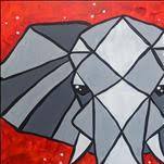 Stained Glass Elephant-Happy Hour Prices!