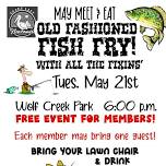 Grand Lake Newcomers - May Meet & Eat! Old Fashioned FISH FRY! Member Appreciation!