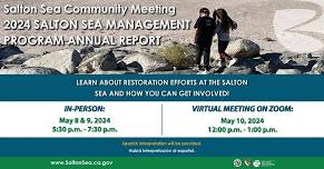 Salton Sea Community Meeting 2024 SSMP Annual Report