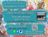 Foundations of Art Class by Local Artist Jenn Lee - BYOP! (Bring Your Own Project)