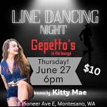 Line Dancing at Gepettos! New day!