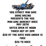 405 mini bike bracket race