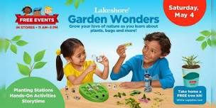 Free Kids Event  Lakeshore s Garden Wonders  Newton ,