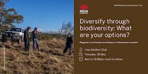 Diversify through biodiversity: What are your options? Yass workshop