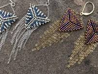 Triangle Peyote Stitch Earrings