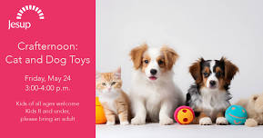 Crafternoon:  Cat and Dog Toys — Jesup Memorial Library